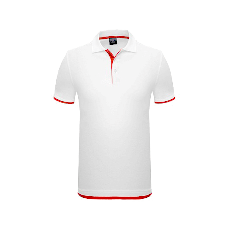 Red White Striped Golf Shirt